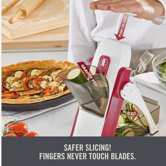 Geoffrey Zakarian Safe Slice Upright Mandoline - STORE MODEL NEW UNUSED - Picture 3 of 8